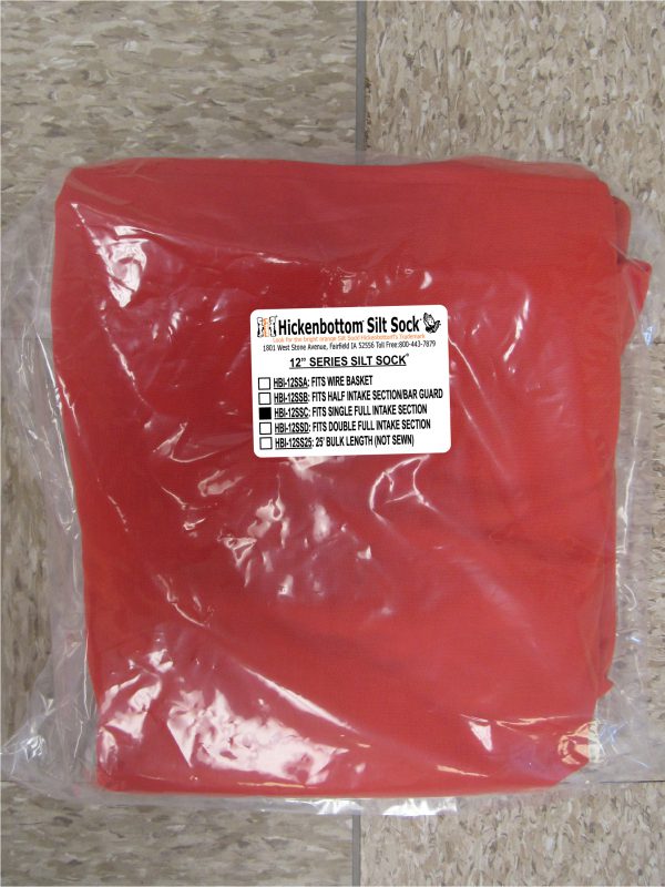 12-inch Silt Sock® Fits Single Section | HBI-12SSC - Hickenbottom® Inlets